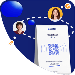Dynamic QR code display giving clients instant access to business profiles for better engagement.