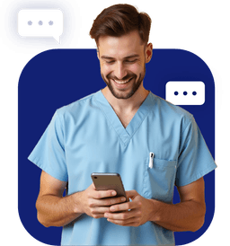 Patients using QR code to book appointments, access services, and leave reviews with Krofile 