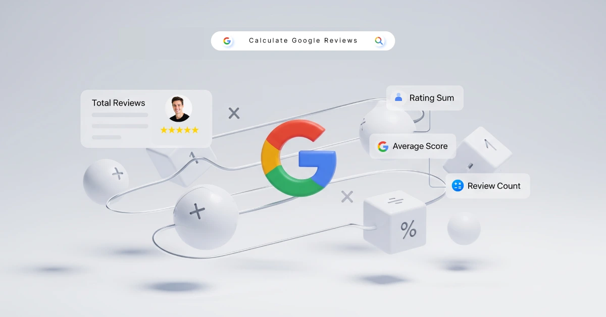 How are google reviews calculated